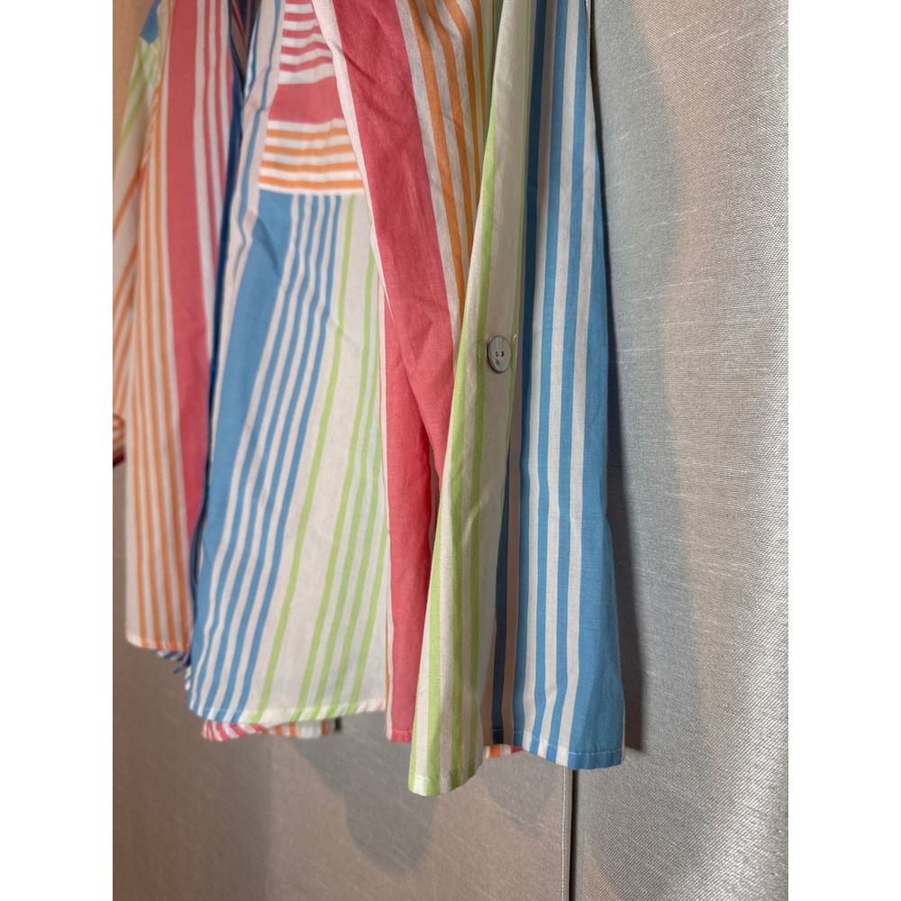 Ruby Rd Petite Multicolor Striped Button Down Shi… - image 4
